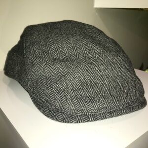 Stetson classic herringbone unisex newsboy hat